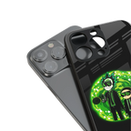 rick and morty schwifty back phone cover | glass case for iphone 16