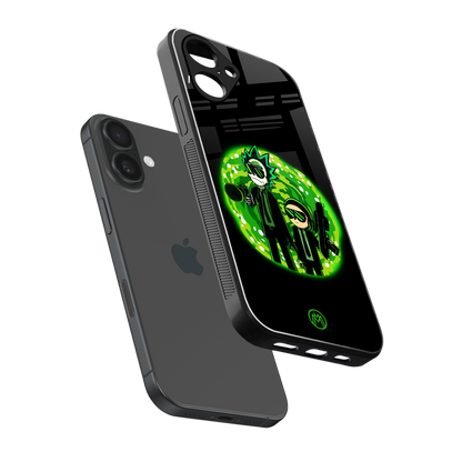 rick and morty schwifty back phone cover | glass case for iphone 16