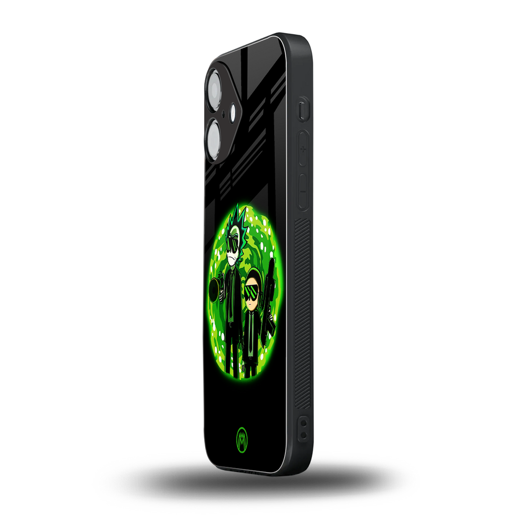 rick and morty schwifty back phone cover | glass case for iphone 16