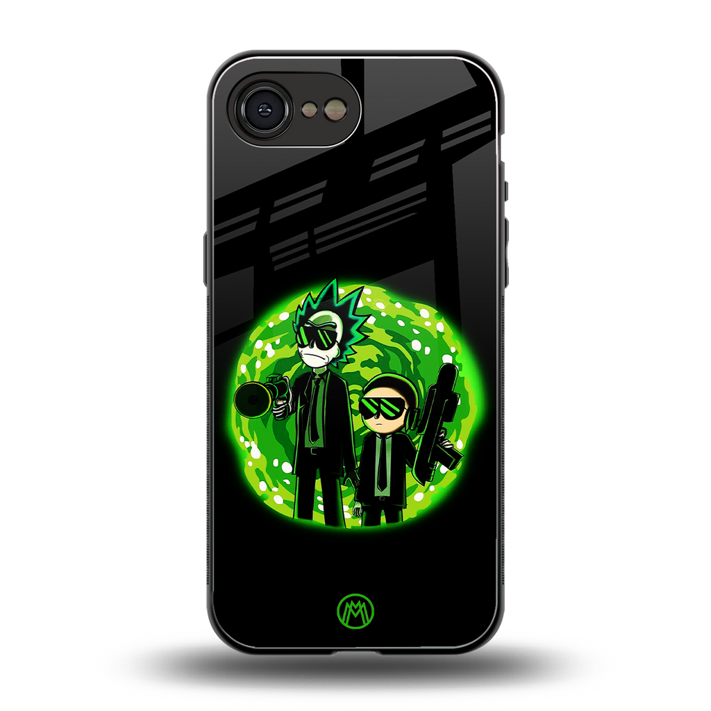 rick and morty schwifty back phone cover | glass case for iphone 16e