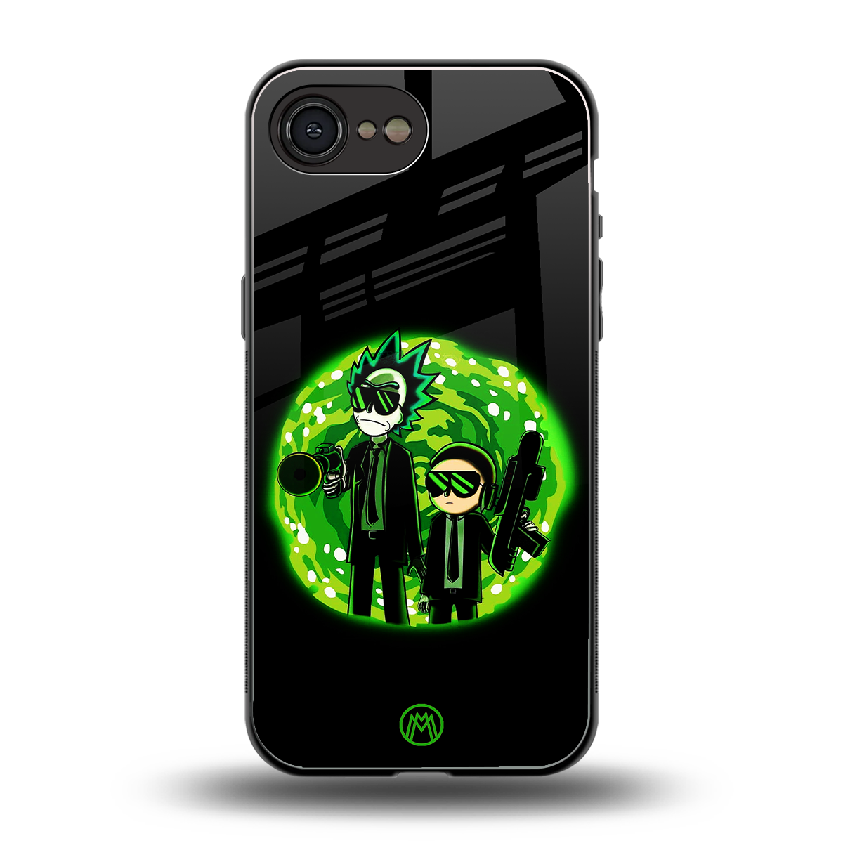 rick and morty schwifty back phone cover | glass case for iphone 16e