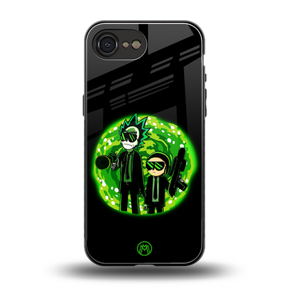 rick and morty schwifty back phone cover | glass case for iphone 16e