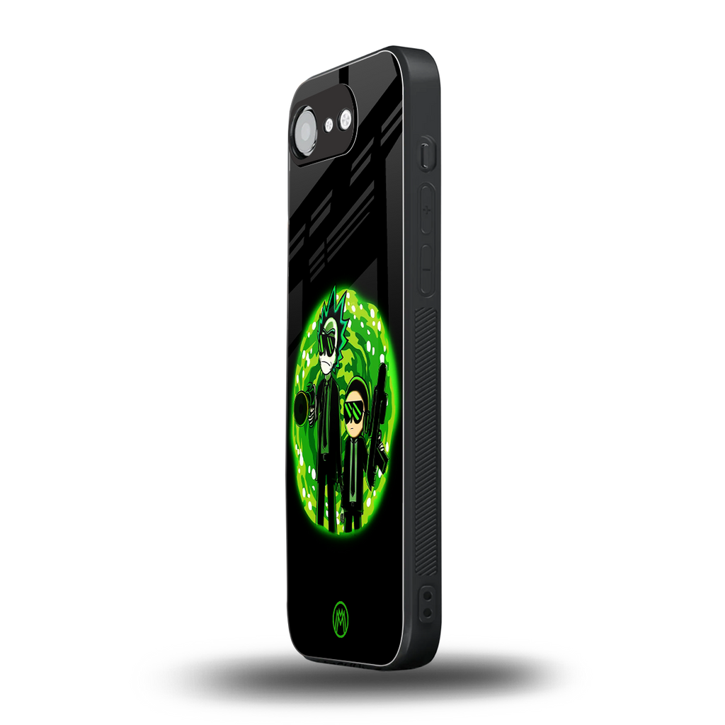 rick and morty schwifty back phone cover | glass case for iphone 16e