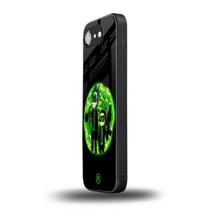 rick and morty schwifty back phone cover | glass case for iphone 16e