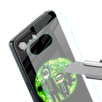 rick and morty schwifty back phone cover | glass case for iphone 16e