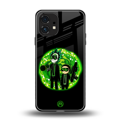 rick and morty schwifty back phone cover | glass case for nothing phone 1