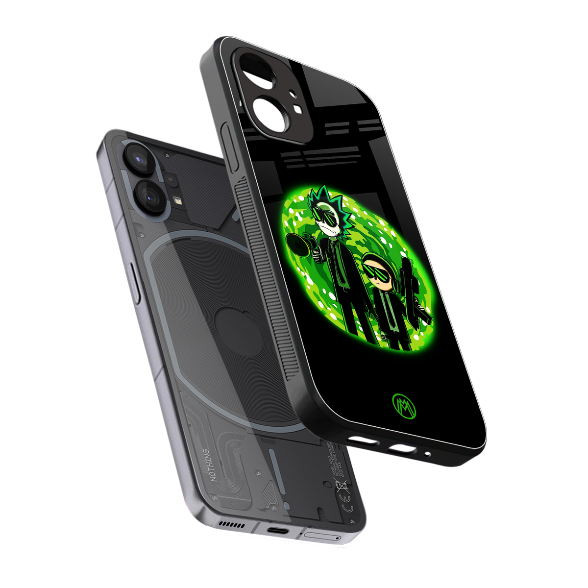 rick and morty schwifty back phone cover | glass case for nothing phone 1