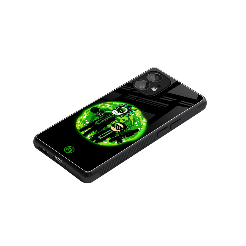 rick and morty schwifty back phone cover | glass case for nothing phone 1