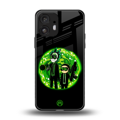 rick and morty schwifty back phone cover | glass case for nothing phone 2