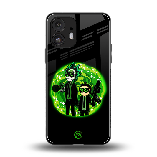 rick and morty schwifty back phone cover | glass case for nothing phone 2