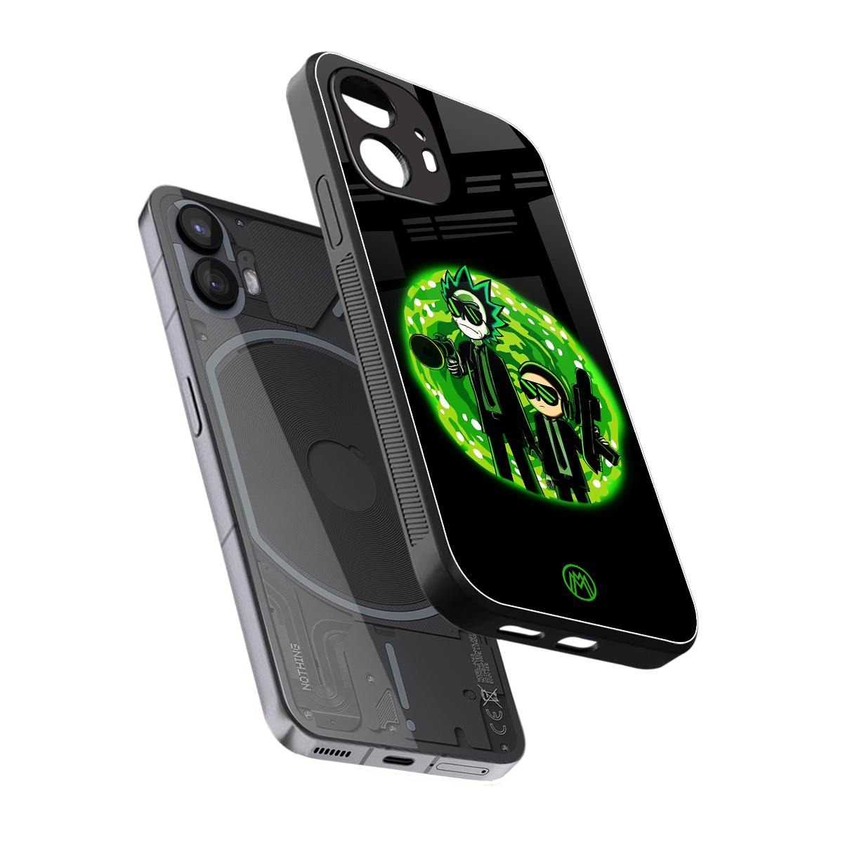 rick and morty schwifty back phone cover | glass case for nothing phone 2