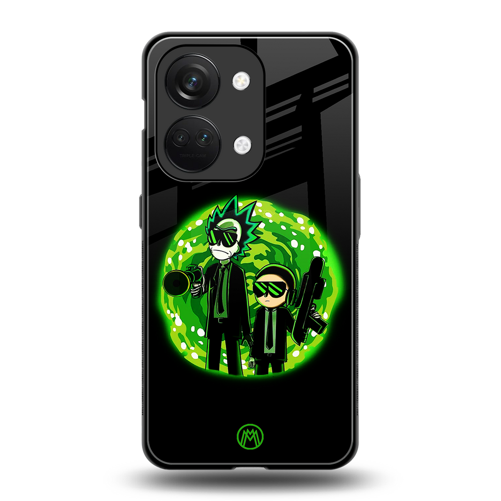rick and morty schwifty back phone cover | glass case for oneplus nord 3
