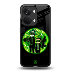 rick and morty schwifty back phone cover | glass case for oneplus nord 3