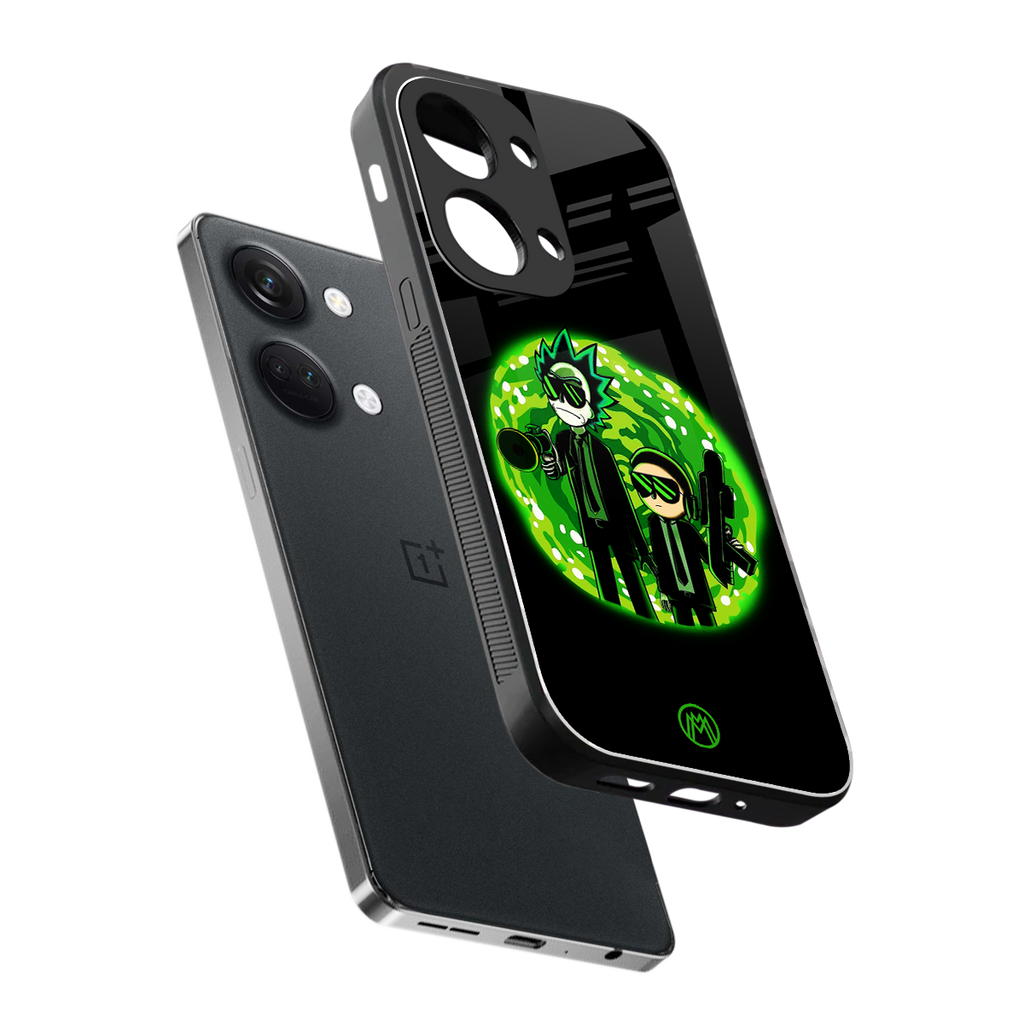 rick and morty schwifty back phone cover | glass case for oneplus nord 3