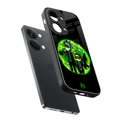 rick and morty schwifty back phone cover | glass case for oneplus nord 3