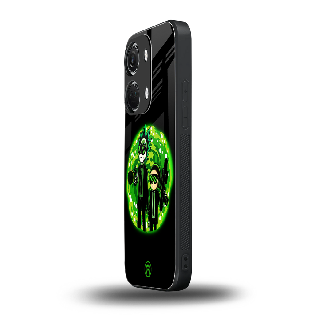 rick and morty schwifty back phone cover | glass case for oneplus nord 3