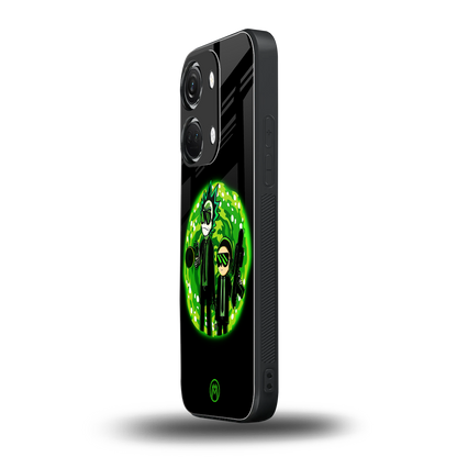 rick and morty schwifty back phone cover | glass case for oneplus nord 3