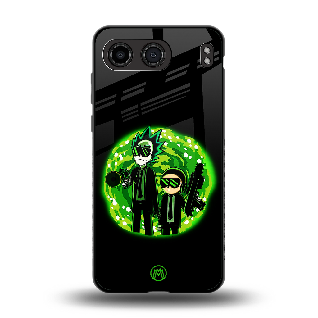 rick and morty schwifty back phone cover | glass case for oneplus nord 4