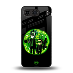 rick and morty schwifty back phone cover | glass case for oneplus nord 4