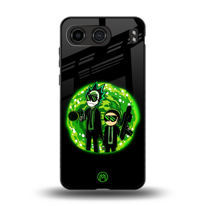 rick and morty schwifty back phone cover | glass case for oneplus nord 4
