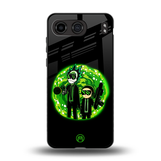rick and morty schwifty back phone cover | glass case for oneplus nord 4