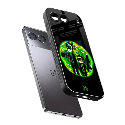 rick and morty schwifty back phone cover | glass case for oneplus nord 4