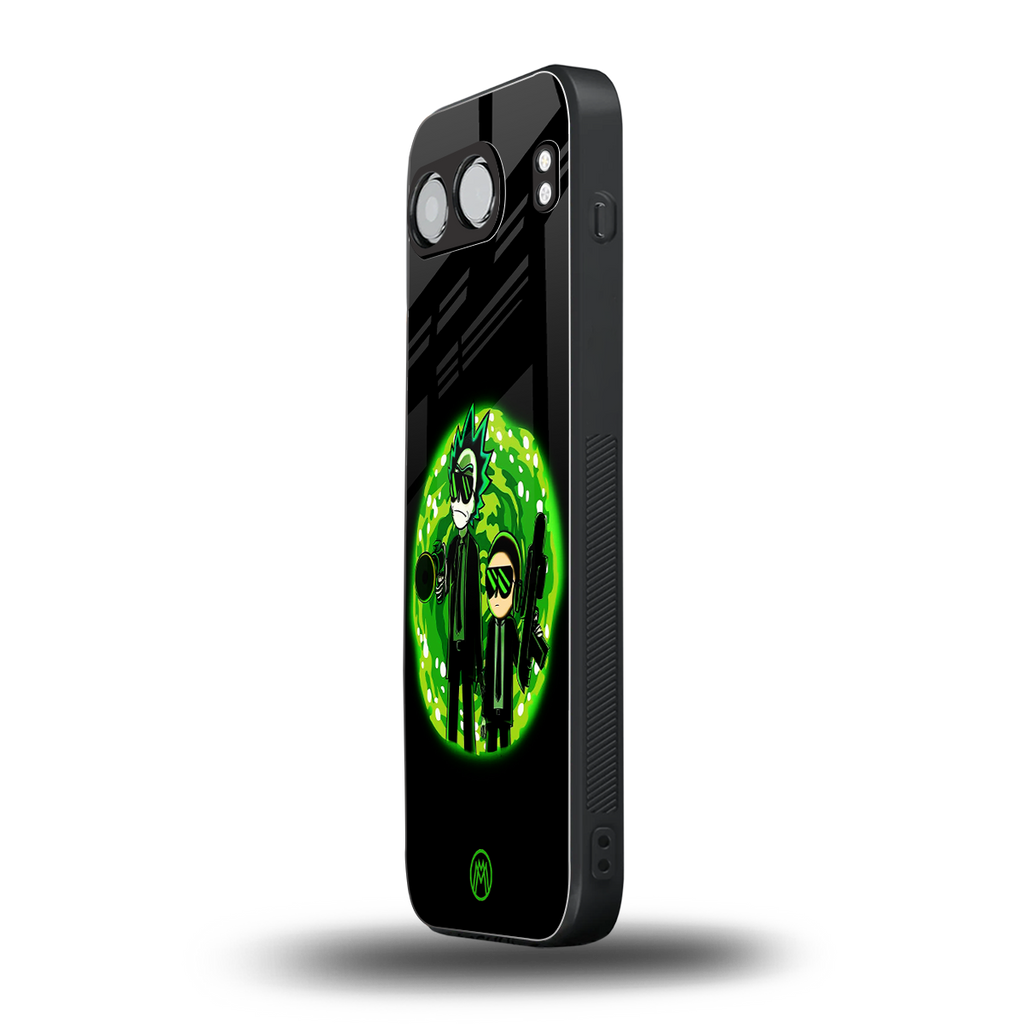 rick and morty schwifty back phone cover | glass case for oneplus nord 4