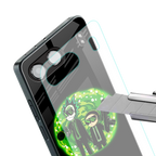 rick and morty schwifty back phone cover | glass case for oneplus nord 4