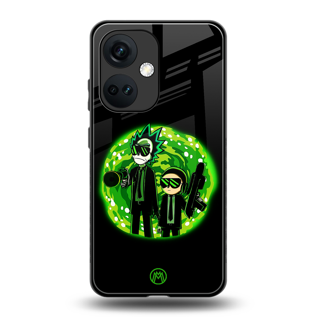 rick and morty schwifty back phone cover | glass case for oneplus nord ce 3
