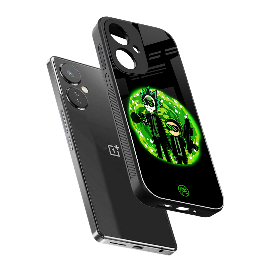 rick and morty schwifty back phone cover | glass case for oneplus nord ce 3