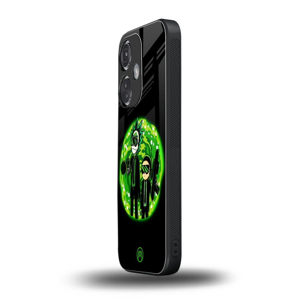 rick and morty schwifty back phone cover | glass case for oneplus nord ce 3