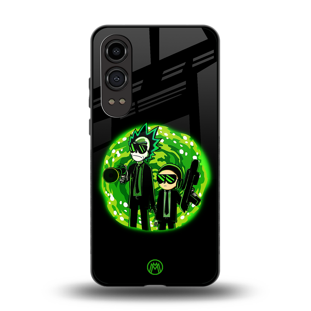 rick and morty schwifty back phone cover | glass case for oneplus nord ce 4 lite