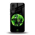 rick and morty schwifty back phone cover | glass case for oneplus nord ce 4 lite