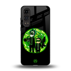 rick and morty schwifty back phone cover | glass case for oneplus nord ce 4 lite