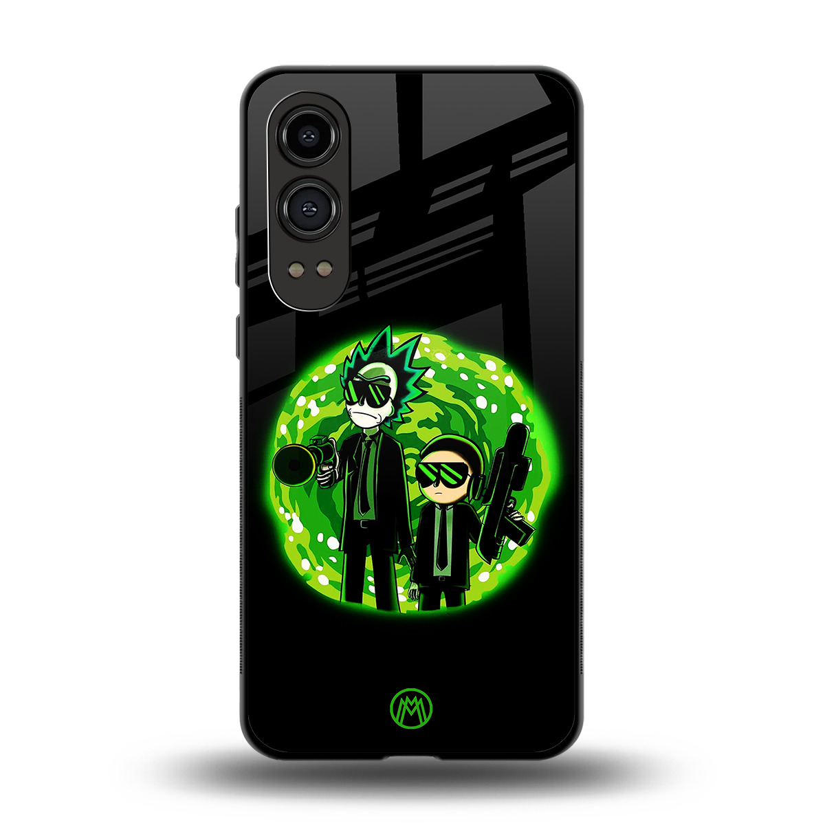 rick and morty schwifty back phone cover | glass case for oneplus nord ce 4 lite