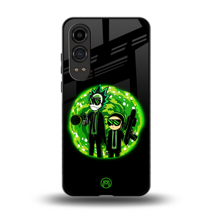rick and morty schwifty back phone cover | glass case for oneplus nord ce 4 lite