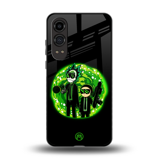 rick and morty schwifty back phone cover | glass case for oneplus nord ce 4 lite