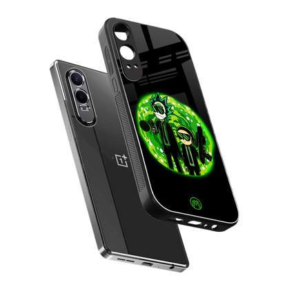 rick and morty schwifty back phone cover | glass case for oneplus nord ce 4 lite