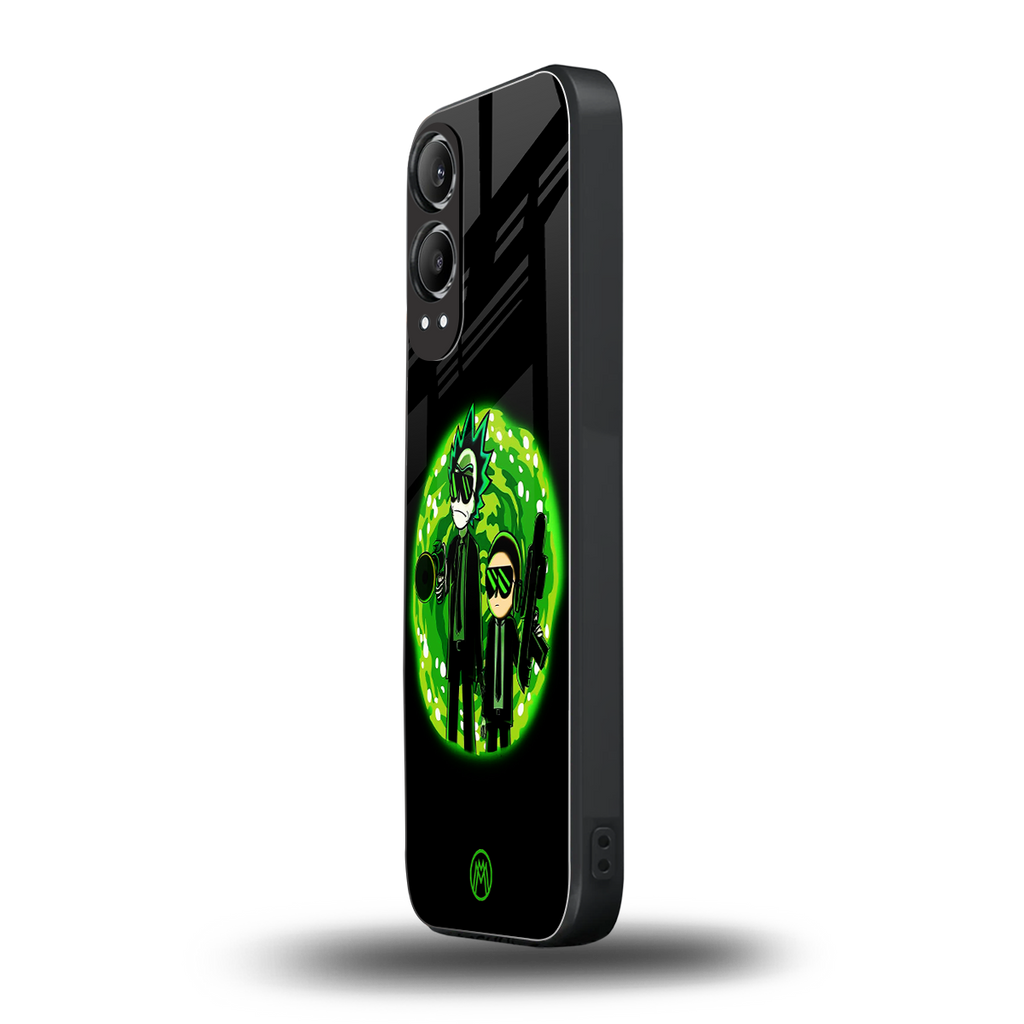 rick and morty schwifty back phone cover | glass case for oneplus nord ce 4 lite
