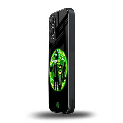 rick and morty schwifty back phone cover | glass case for oneplus nord ce 4 lite