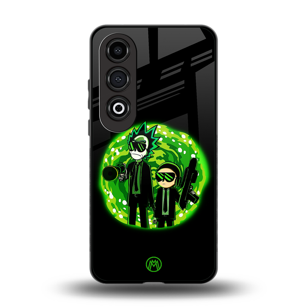 rick and morty schwifty back phone cover | glass case for oneplus nord ce 4
