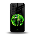 rick and morty schwifty back phone cover | glass case for oneplus nord ce 4