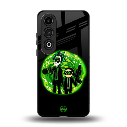 rick and morty schwifty back phone cover | glass case for oneplus nord ce 4