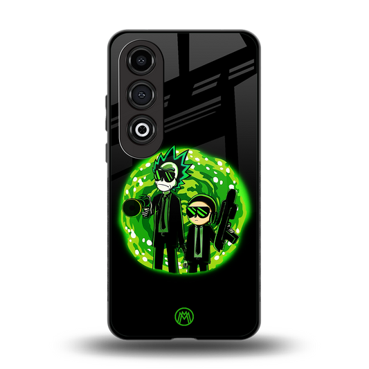 rick and morty schwifty back phone cover | glass case for oneplus nord ce 4
