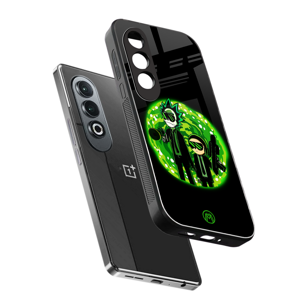 rick and morty schwifty back phone cover | glass case for oneplus nord ce 4