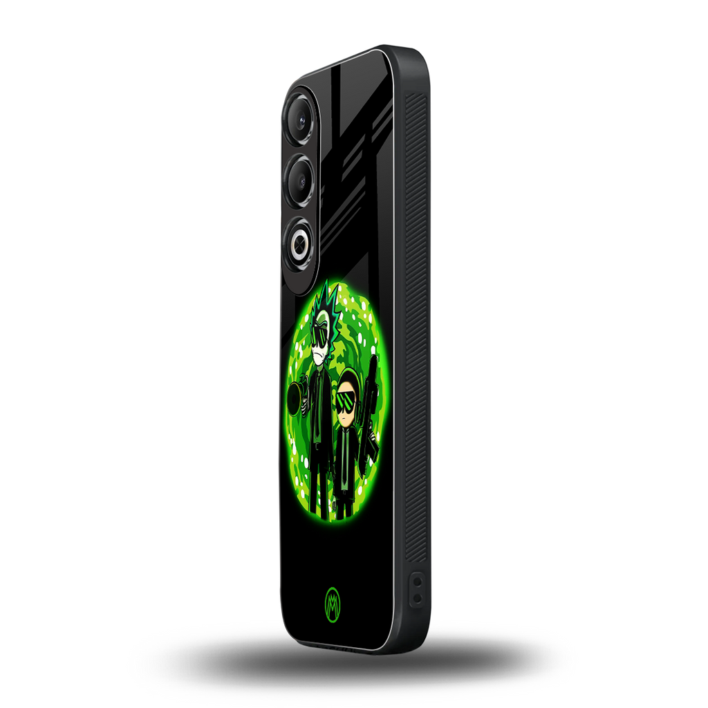 rick and morty schwifty back phone cover | glass case for oneplus nord ce 4