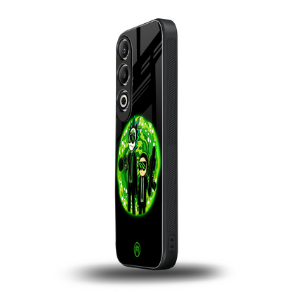 rick and morty schwifty back phone cover | glass case for oneplus nord ce 4