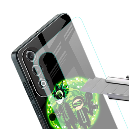 rick and morty schwifty back phone cover | glass case for oneplus nord ce 4