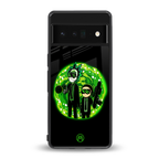 rick and morty schwifty back phone cover | glass case for google pixel 6 pro