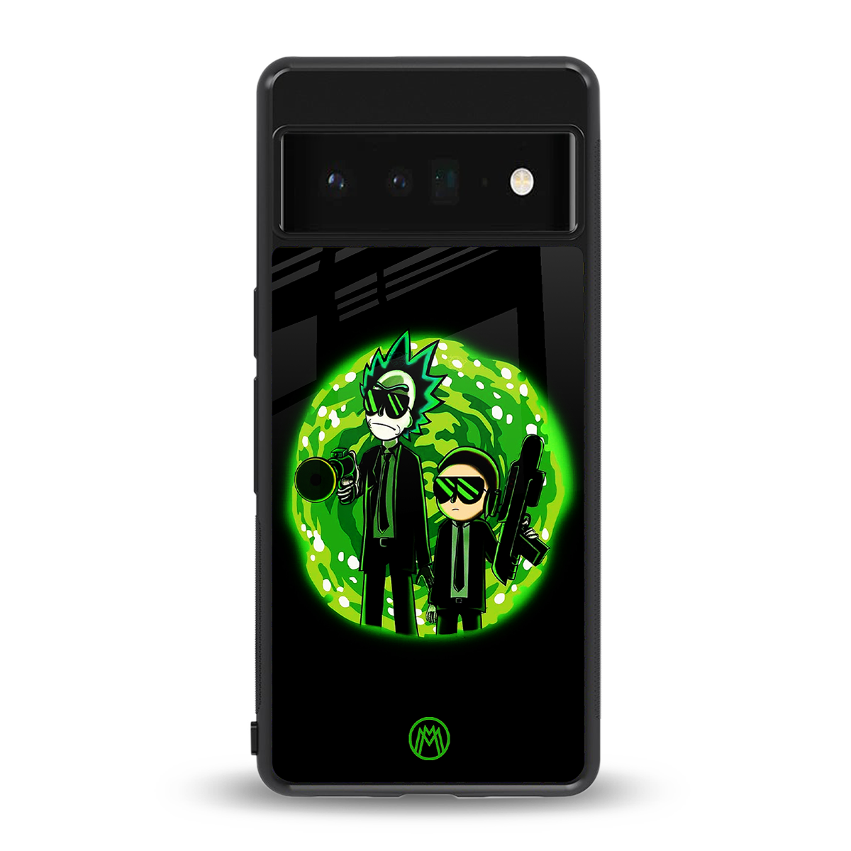 rick and morty schwifty back phone cover | glass case for google pixel 6 pro